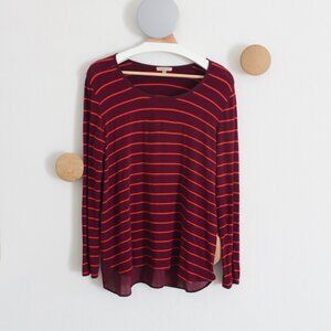 Anthropologie x Bordeaux Halcyon Long Sleeve Top Size Medium